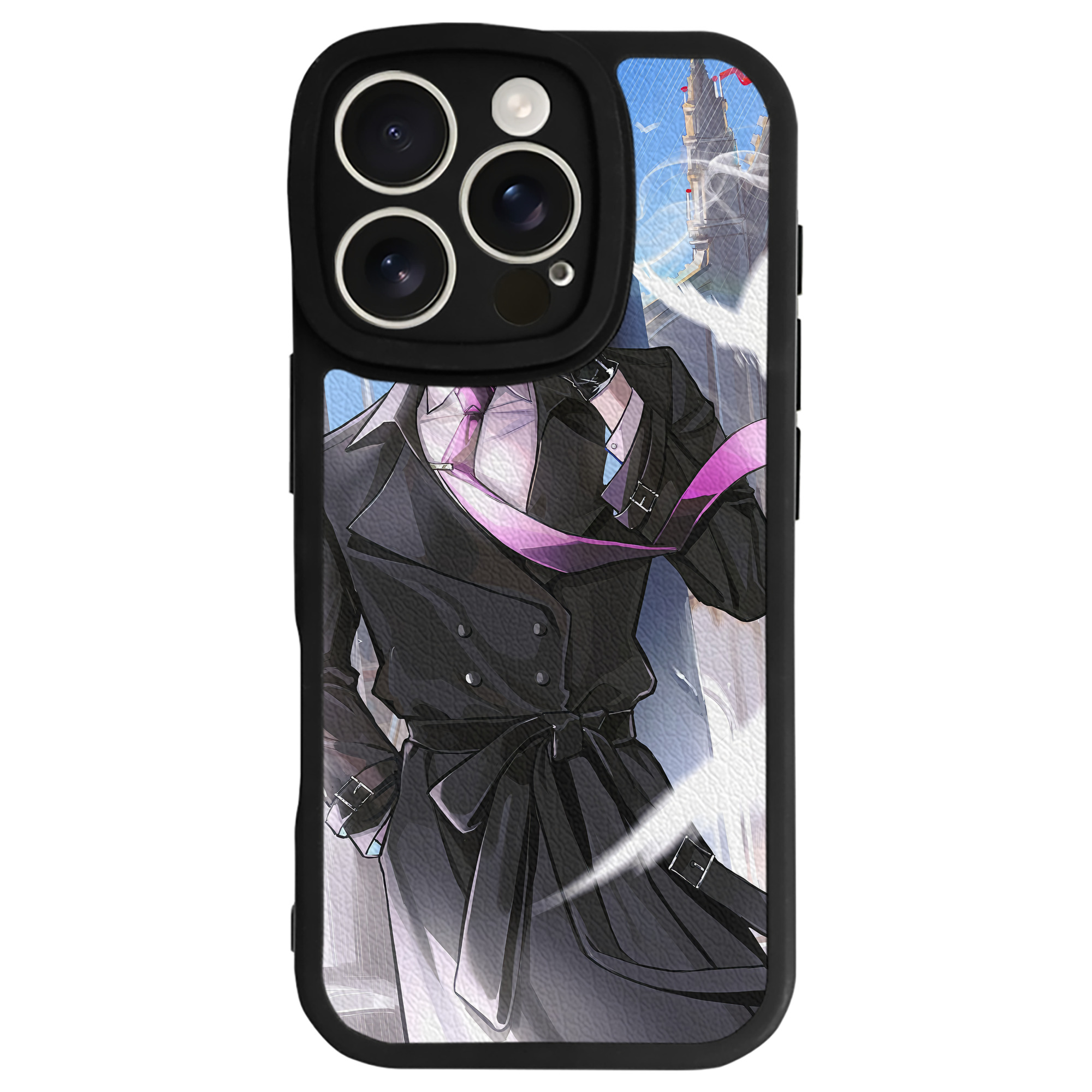 （画像用） 文豪ストレイドッグス Bungo Stray Dogs 【iPhone 16シリーズ対応】シリコンスマホケース（レザー調） 材質：シリコン